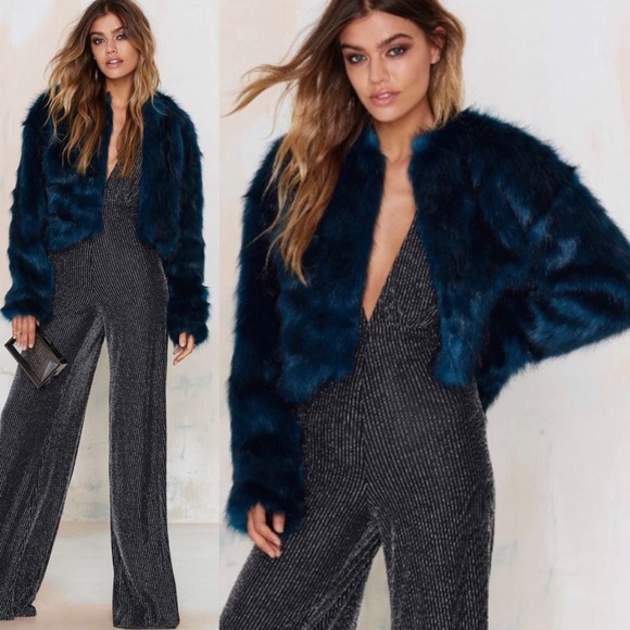 Oh my love lust for life faux fur jacket - Picture 2 of 4